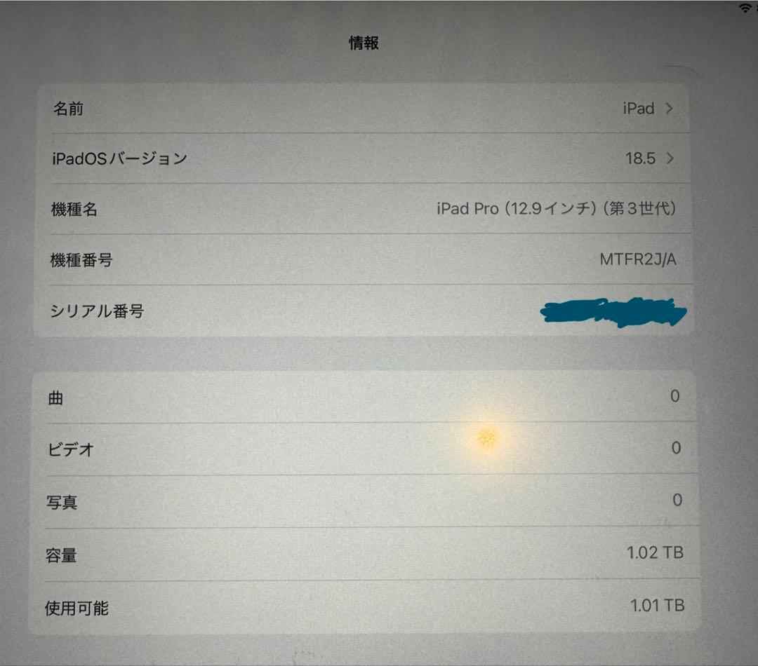 【1TB/本体美品/バッテリー94%】iPad Pro 12.9