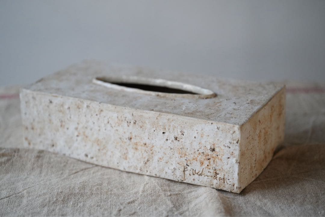 内田鋼一 陶器 ティッシュボックス