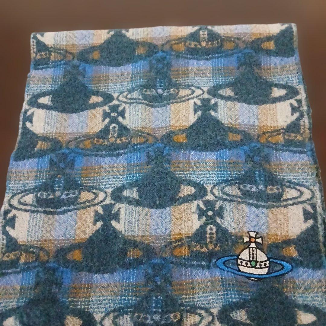 【希少】Vivienne Westwood 　オーブ総柄マフラー