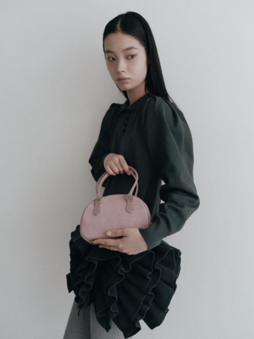 ハイアンドHIAND Ruffled-Hem Polo Dress