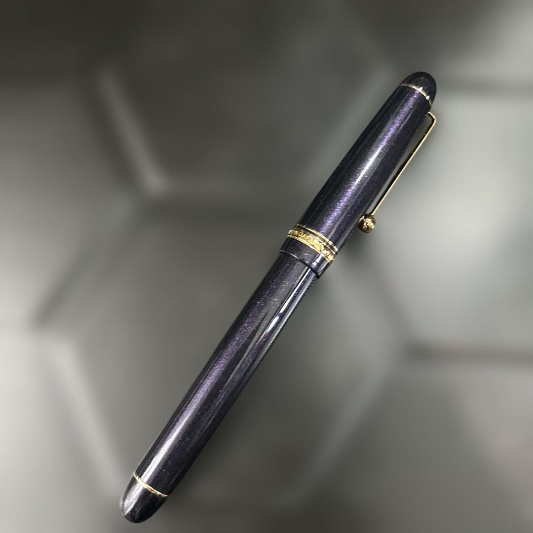 PILOT パイロット　Custom 74万年筆 パープル14金ペン（M）
