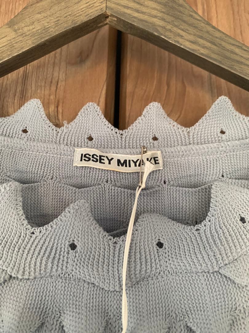 ISSEY MIYAKE イッセイミヤケ グレー ニットセーター L サイズ