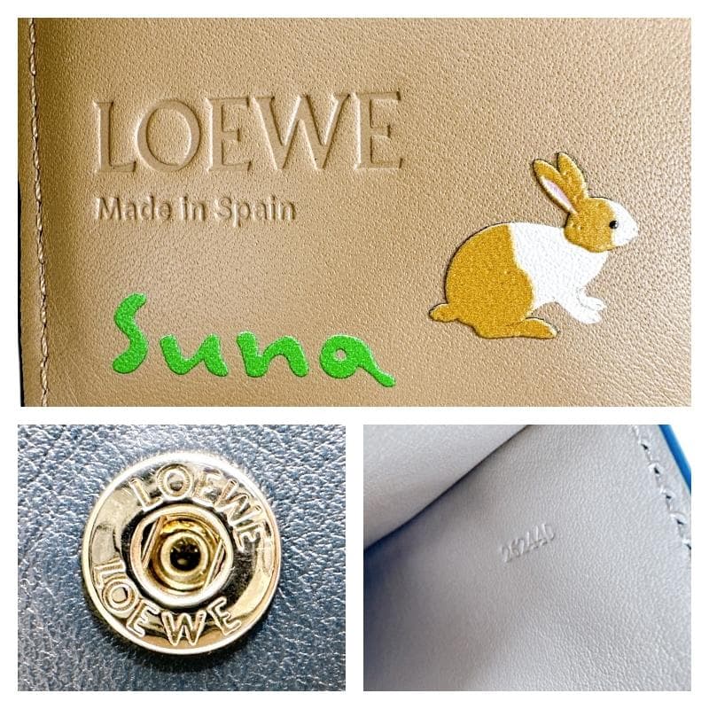 LOEWE ロエベ Suna Fujita スナフジタ うさぎ 三つ折り財布