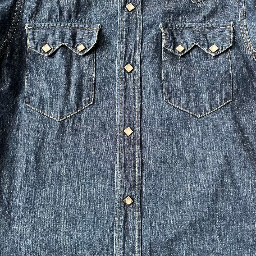Levis ショートホーン デニム ウエスタン シャツ 日本製 リーバイス