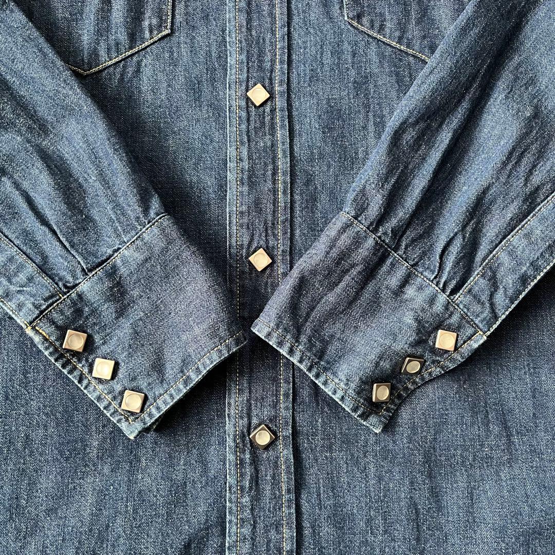 Levis ショートホーン デニム ウエスタン シャツ 日本製 リーバイス