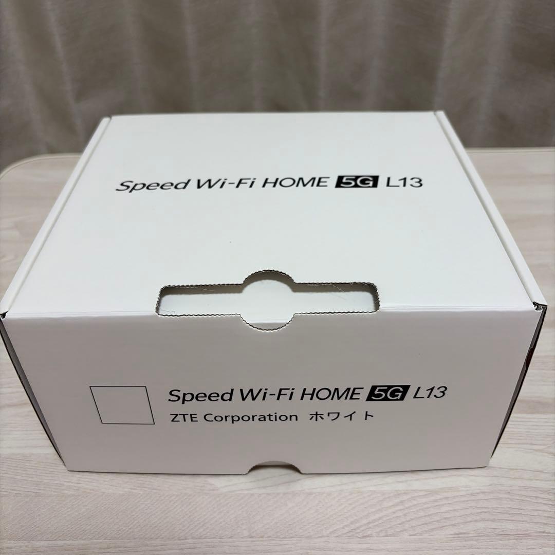 【新品未使用】ZTE Speed Wi-Fi  5G L13 ホワイト