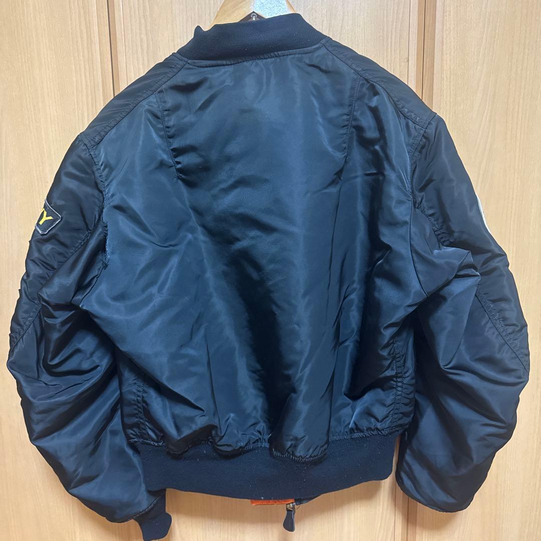 USA製 90s アルファインダストリーズ MA-1 L リバーシブル ブラック