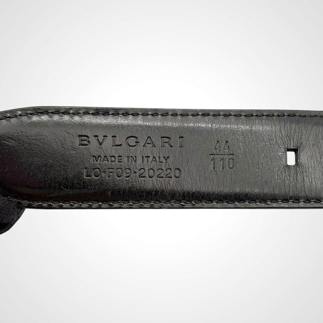 BVLGARI ブルガリ ベルト レザー ブラック メンズ ビジネス イタリア製