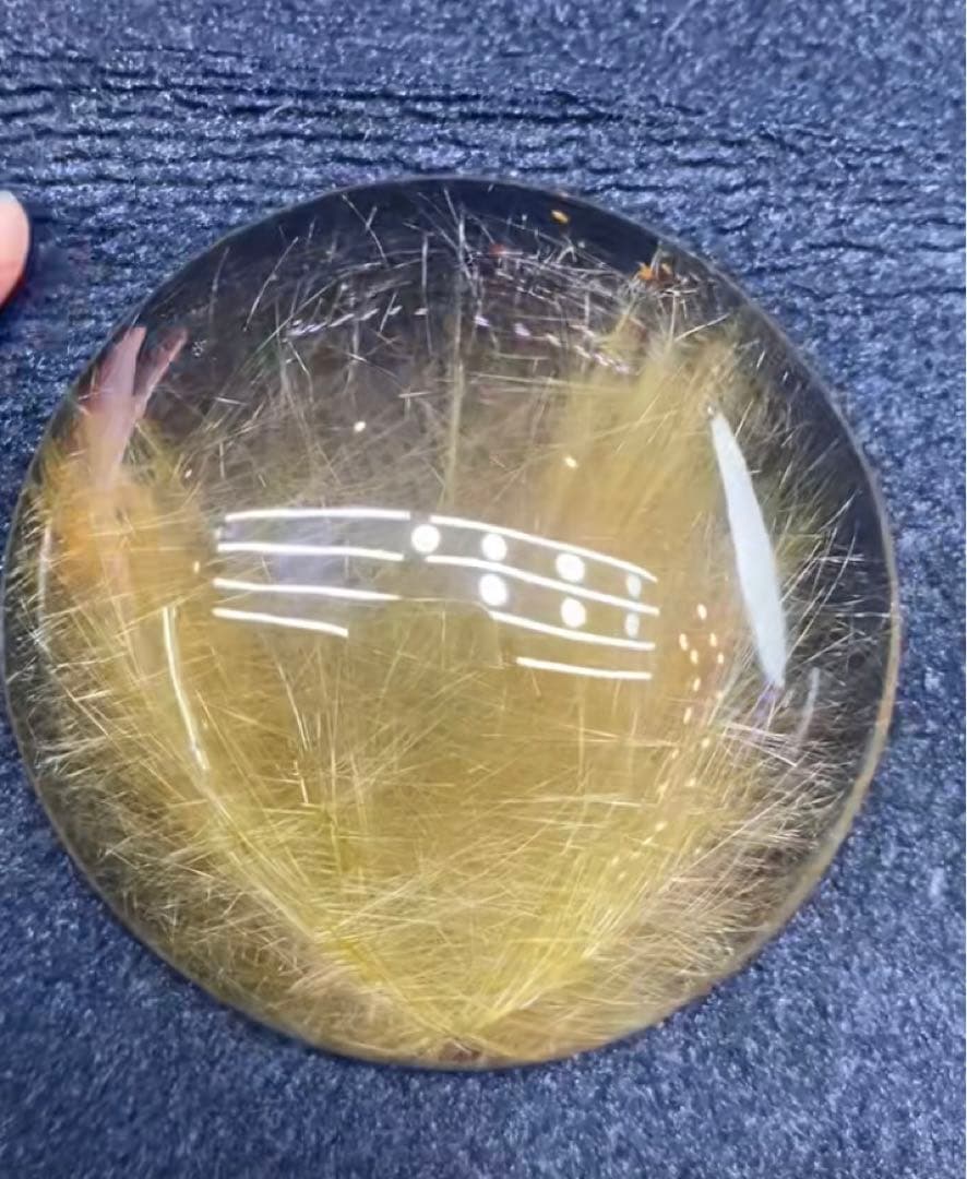 ⭐︎【天然】ゴールド ルチル クオーツ 置物 254g