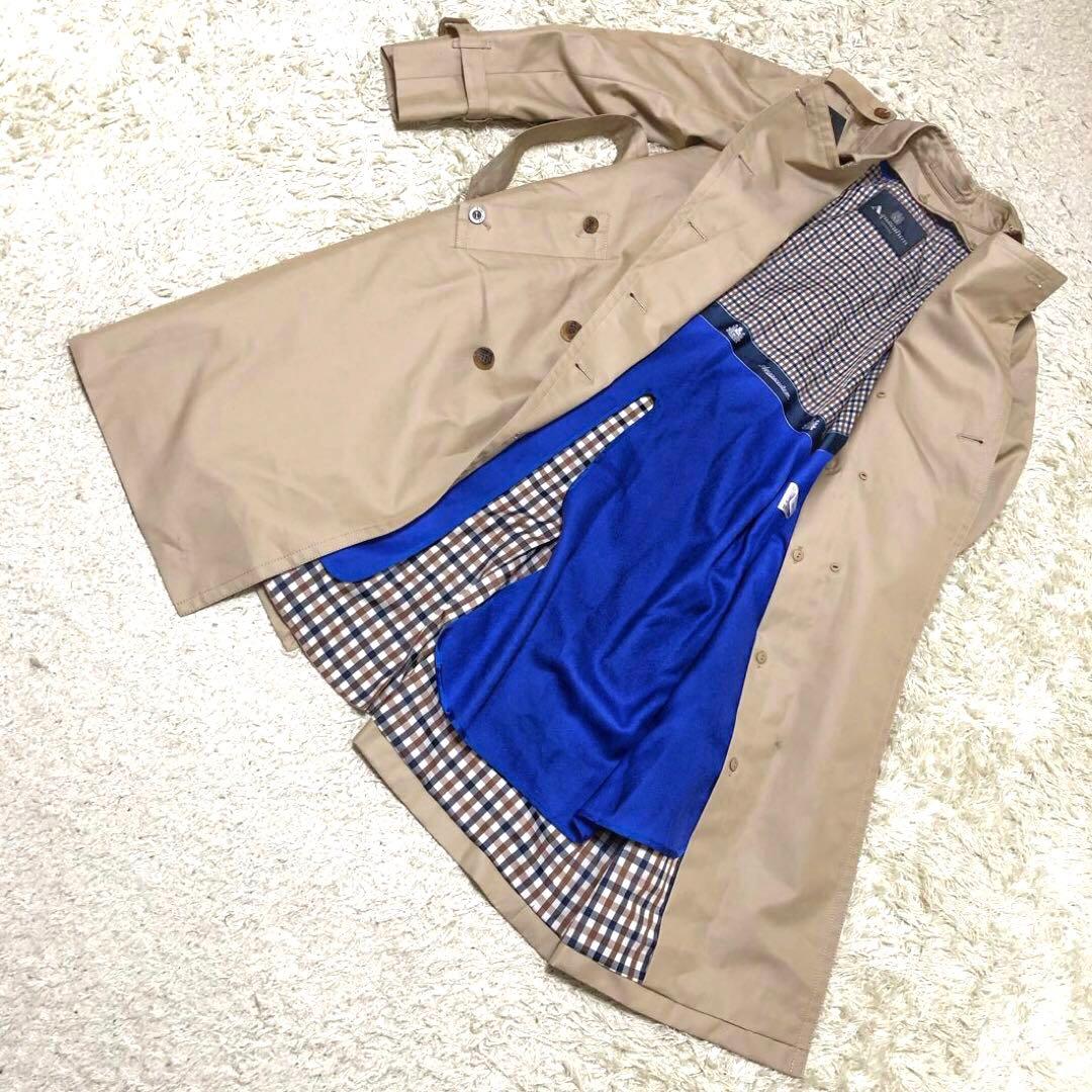 極美品✨アクアスキュータム ライナートレンチコート サイズ8 Lサイズ ベージュ