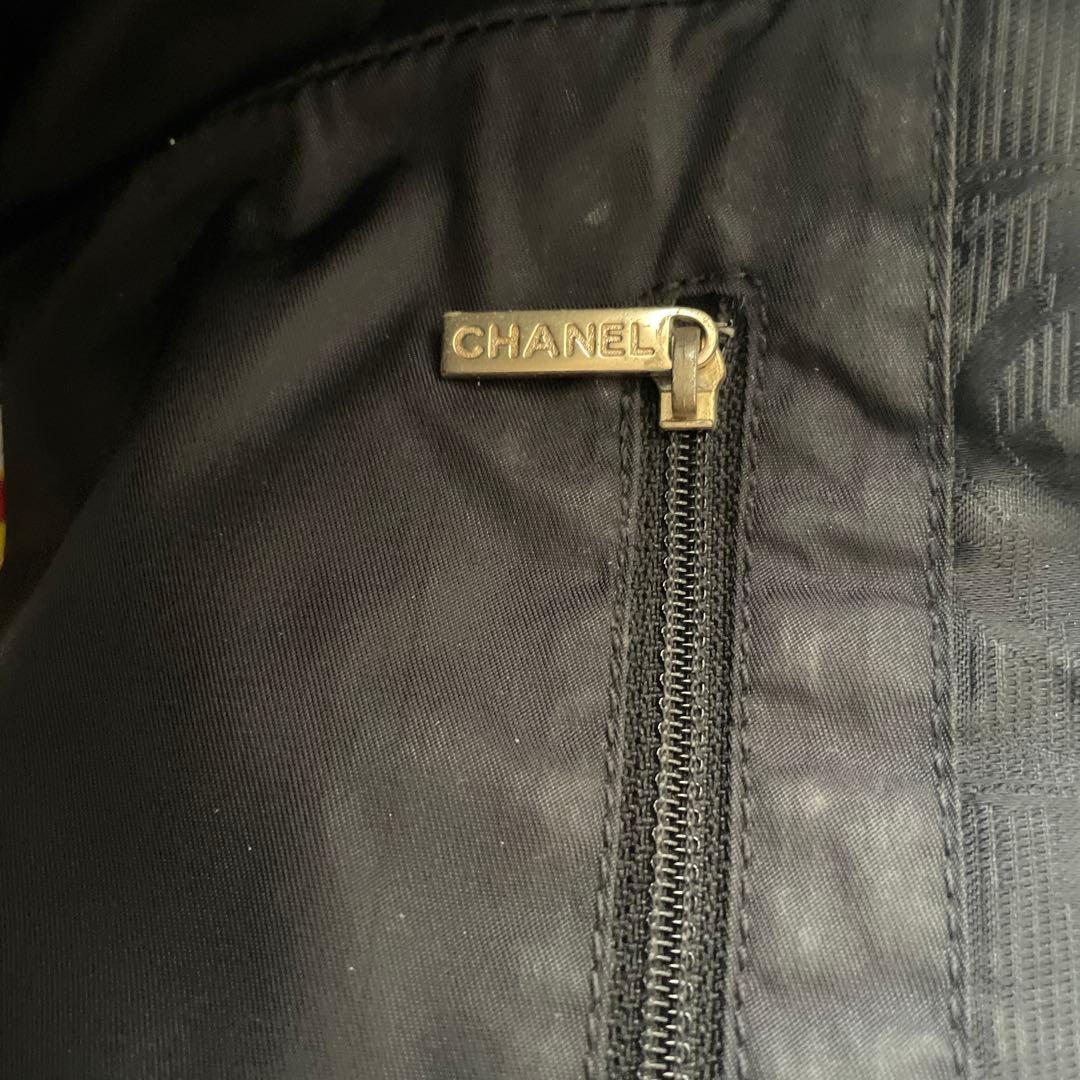 CHANEL ブラック トートバッグニュートラベルライントートMM 黒