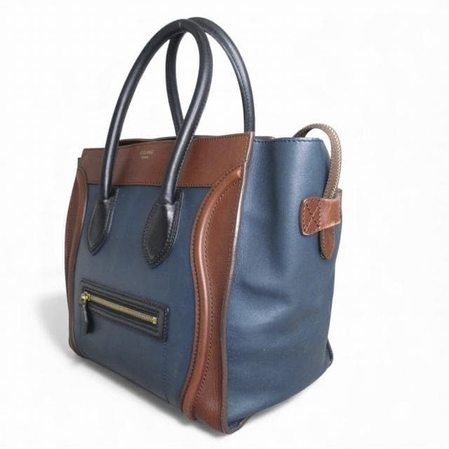 CELINE セリーヌ ラゲージ ミニ レザー トートバッグ