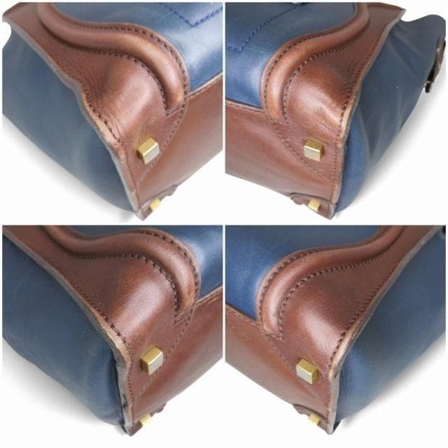 CELINE セリーヌ ラゲージ ミニ レザー トートバッグ