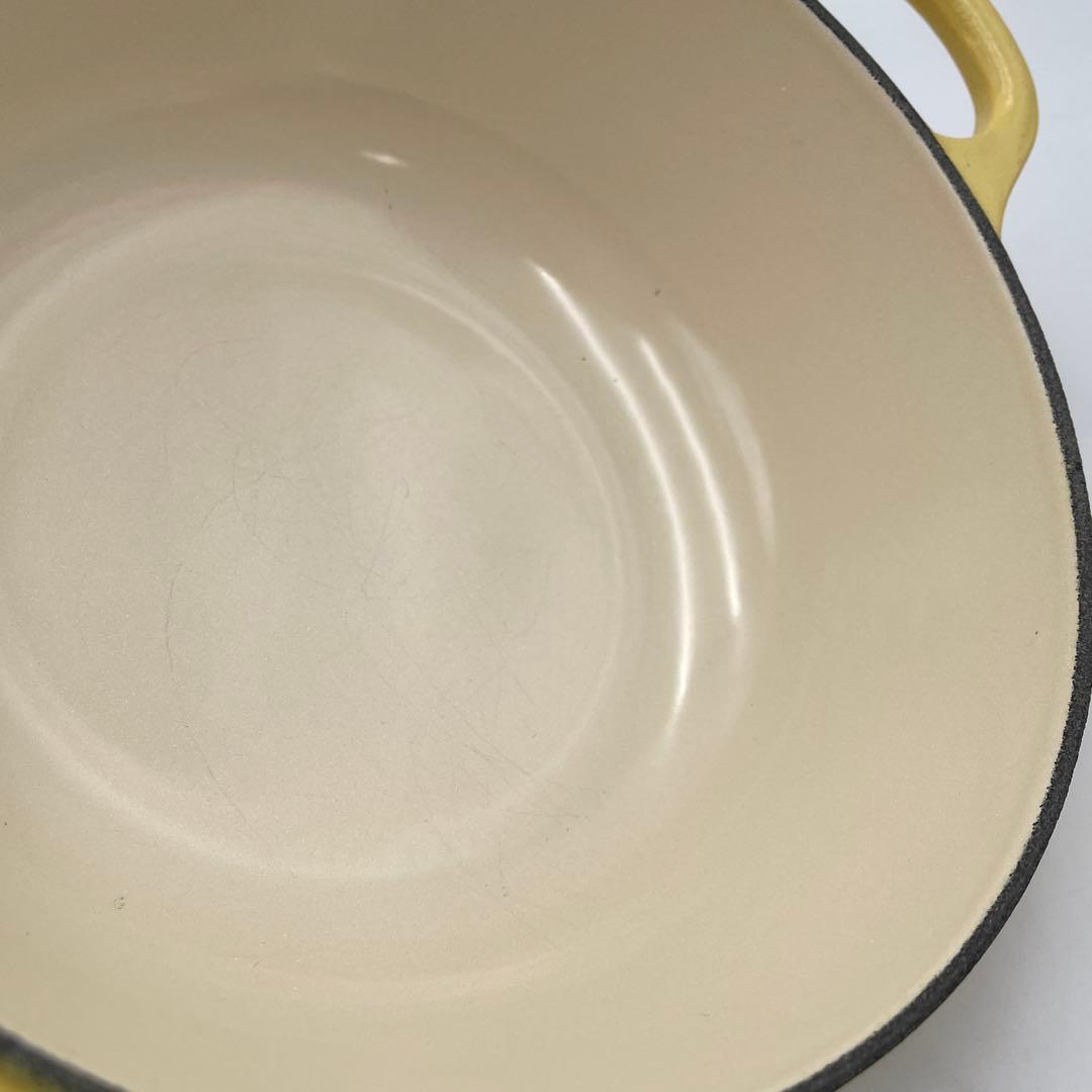 美品　LE CREUSET ル・クルーゼ　マルミット 18cm ミモザ　両手鍋