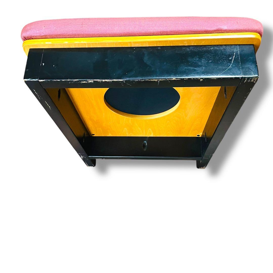 マルカツ 【超希少】 高座椅子 座布団不要 座椅子 旅館 背もたれ ピンク 和室