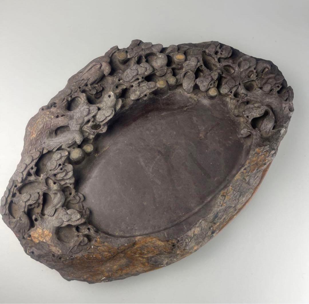 中国 硯 古美術 大型 約11.5kg 文房具 墨硯 書道具 石硯 y609