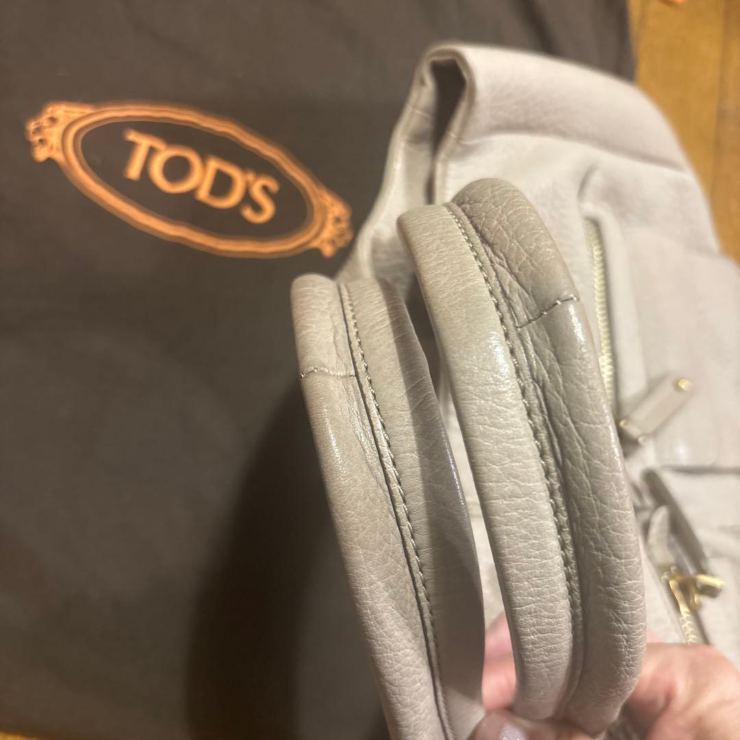 トッズトートバッグ　ベージュ美品正規品