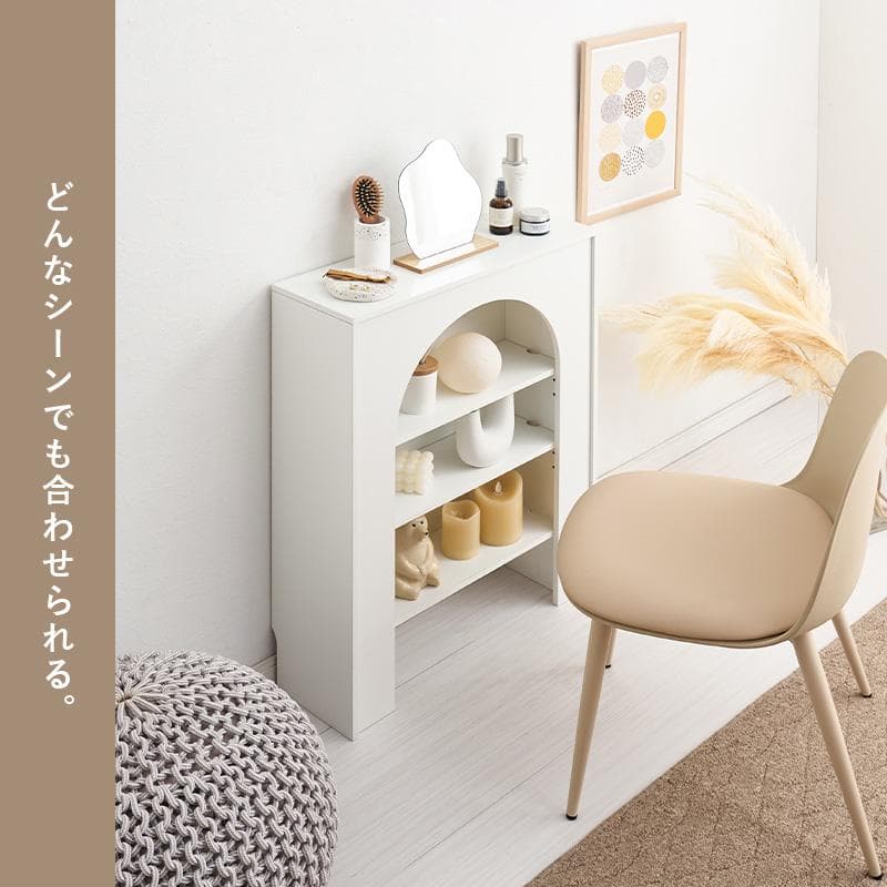 フォロー割　幅60【新品】マントルピース　大人可愛い　収納ラック