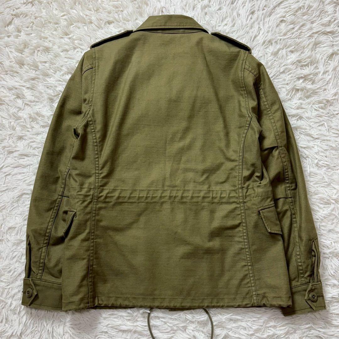美品　ハイク　ミリタリージャケット　レギュラーフィット　オリーブグリーン　2