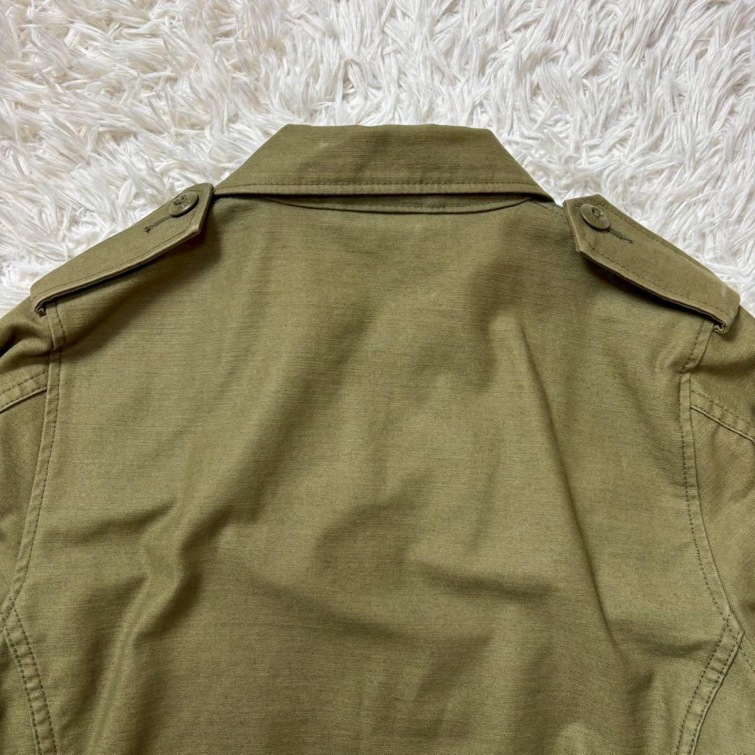 美品　ハイク　ミリタリージャケット　レギュラーフィット　オリーブグリーン　2