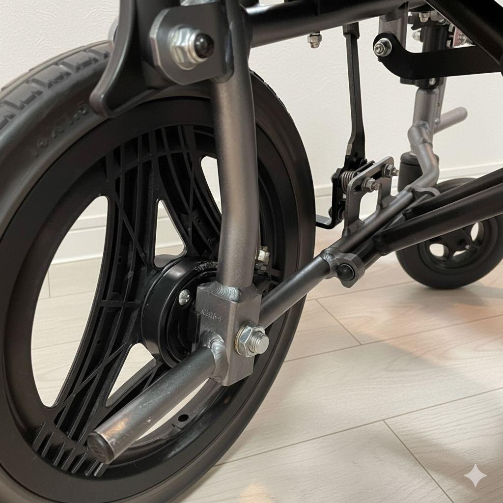 ♿ 特価 とても便利な多機能 超軽量 介助式 車椅子 ノーパンクタイヤ⑧