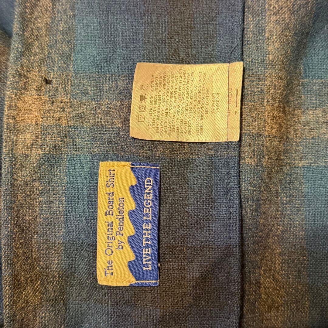 【ペンドルトン】ウールシャツ　ボート　ネルシャツ　オンブレ　人気カラー　古着 b