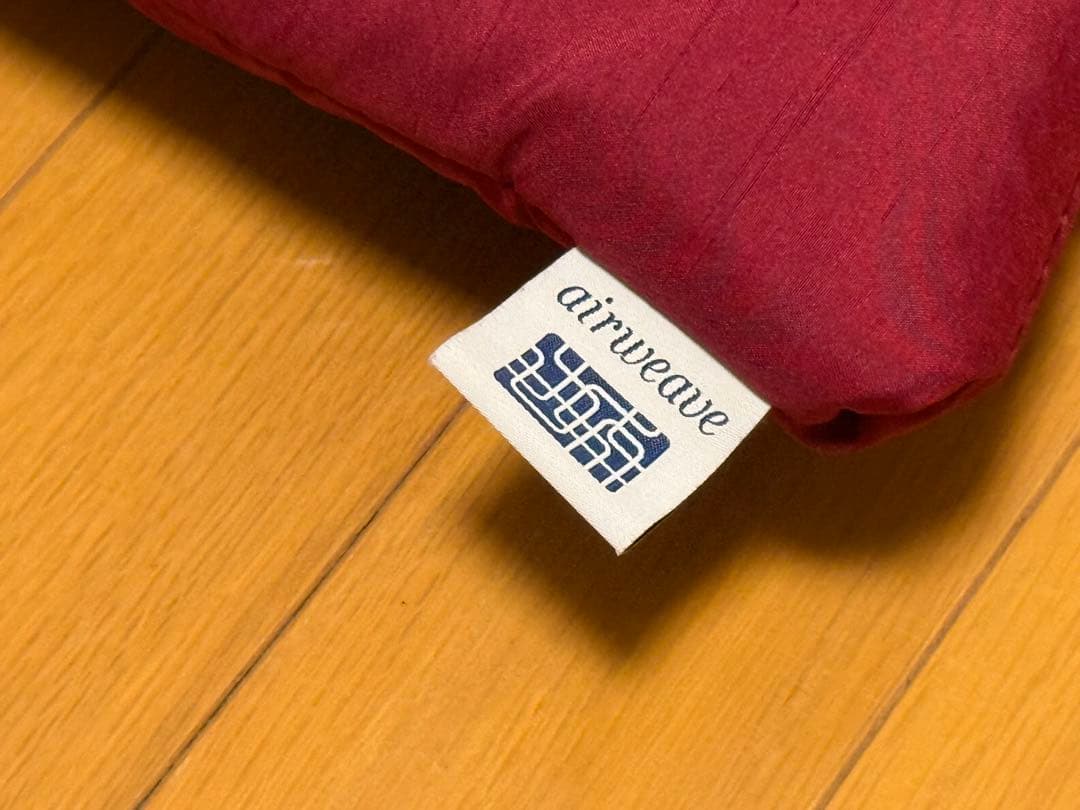 airweave 円座クッション ワインレッド
