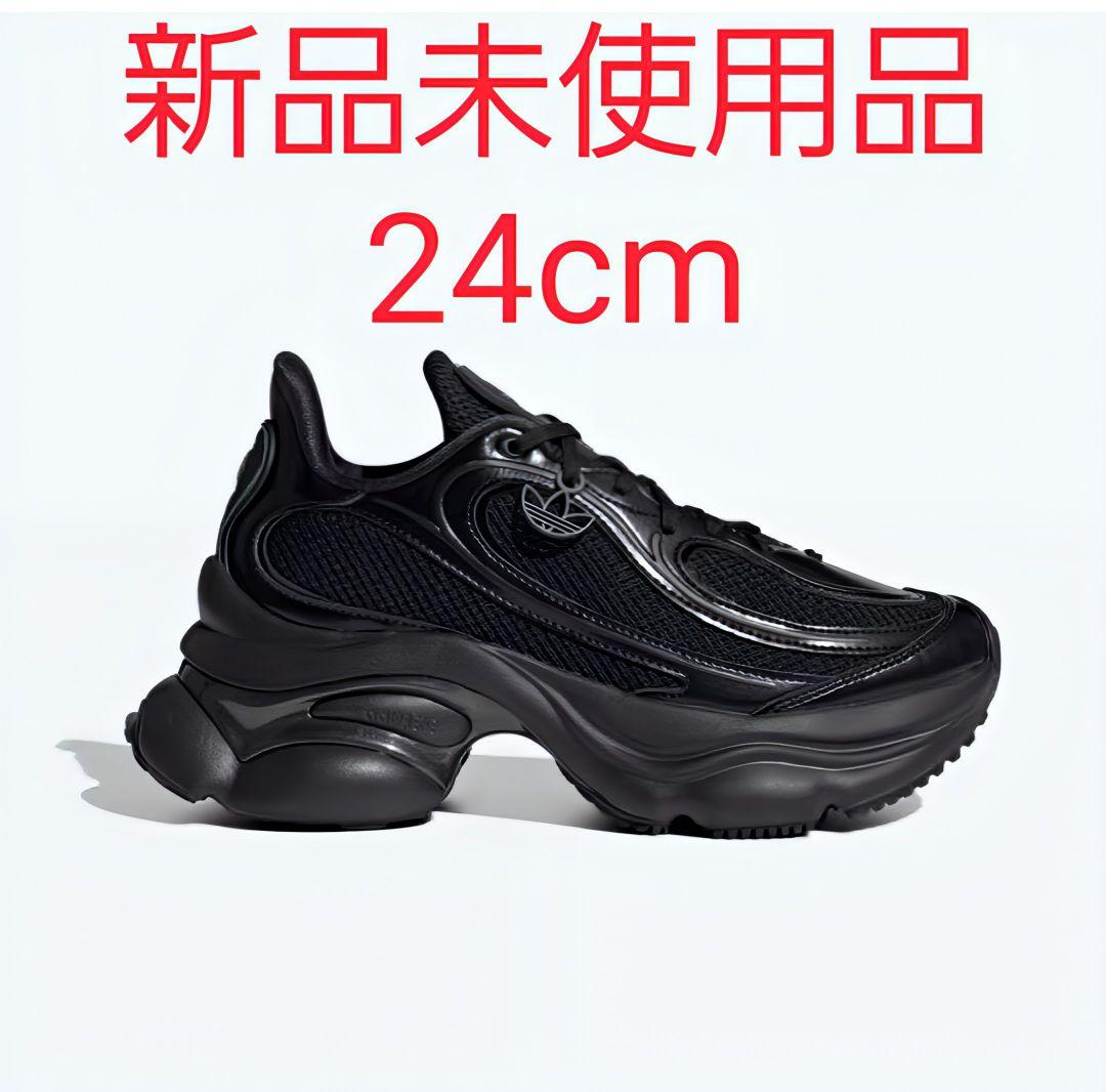 【新品】オズヴィーナス OZVENUZ スニーカー ブラック 24cm