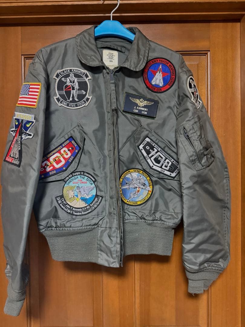 ALPHA CWU-36/P ノーメックスブラックナイツ フライトジャケット古着