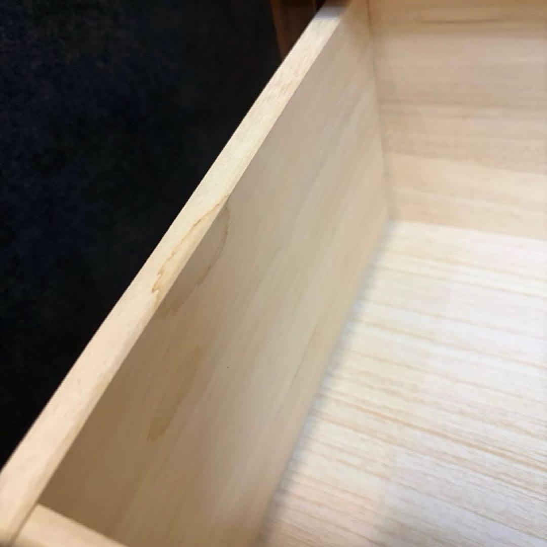 キャビネット コード穴有り ブラウン 幅60 木製 チェスト 引き出し