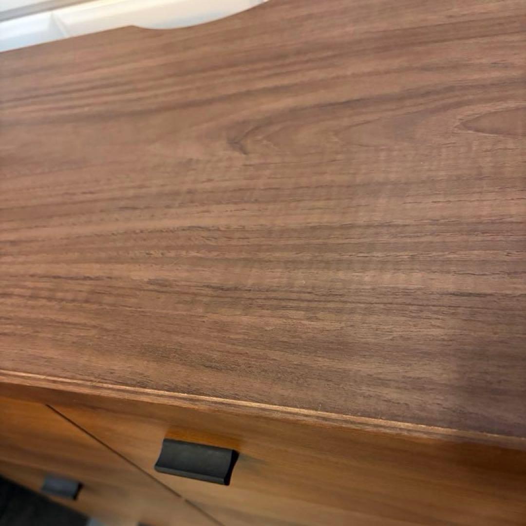 キャビネット コード穴有り ブラウン 幅60 木製 チェスト 引き出し