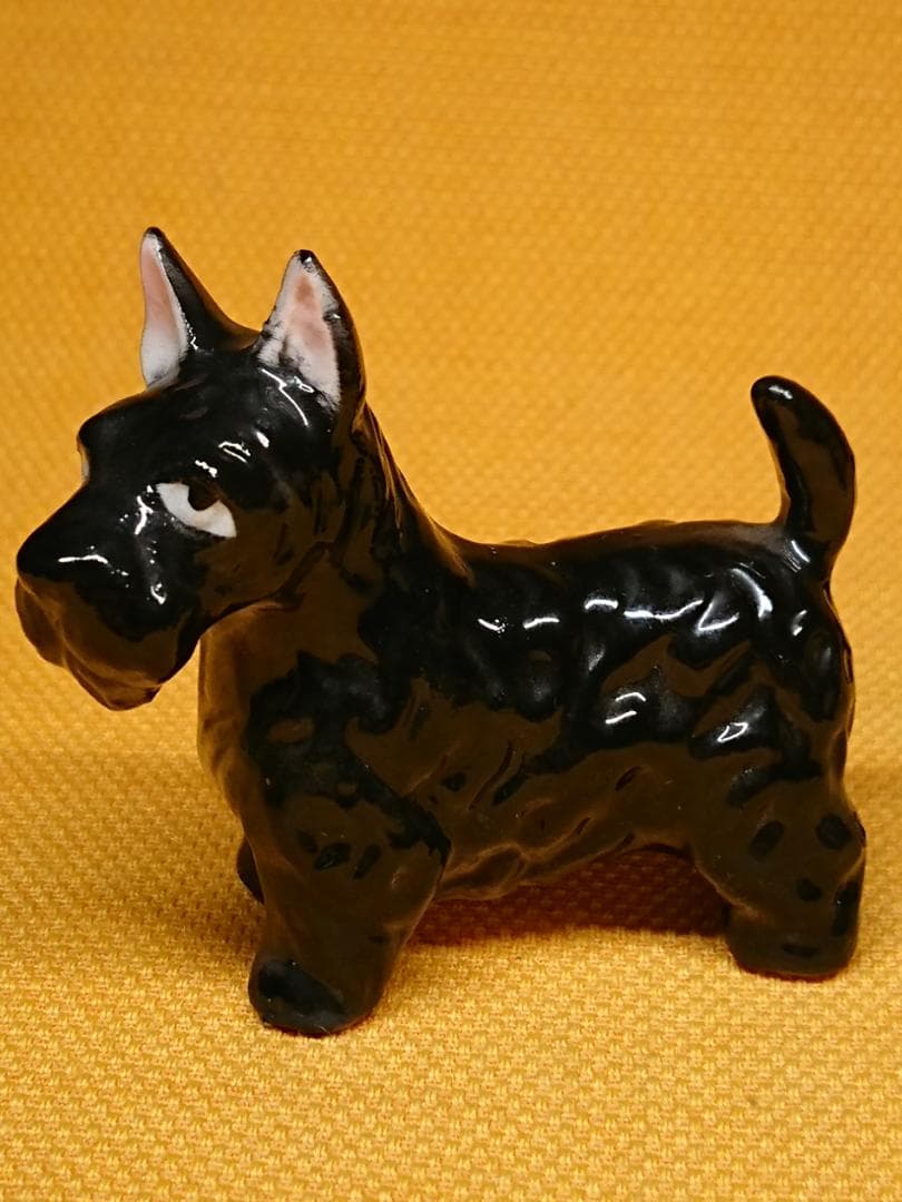 【美品】スコティッシュテリア　陶器　置物　インテリア　工芸品　美術品　A2622