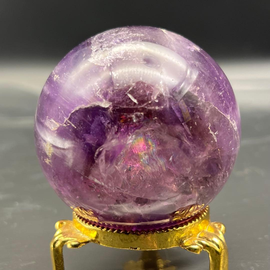 ✳️超希少 大玉✨混合パワースフィア✨レインボー アメトリン 丸玉 天然石 原石