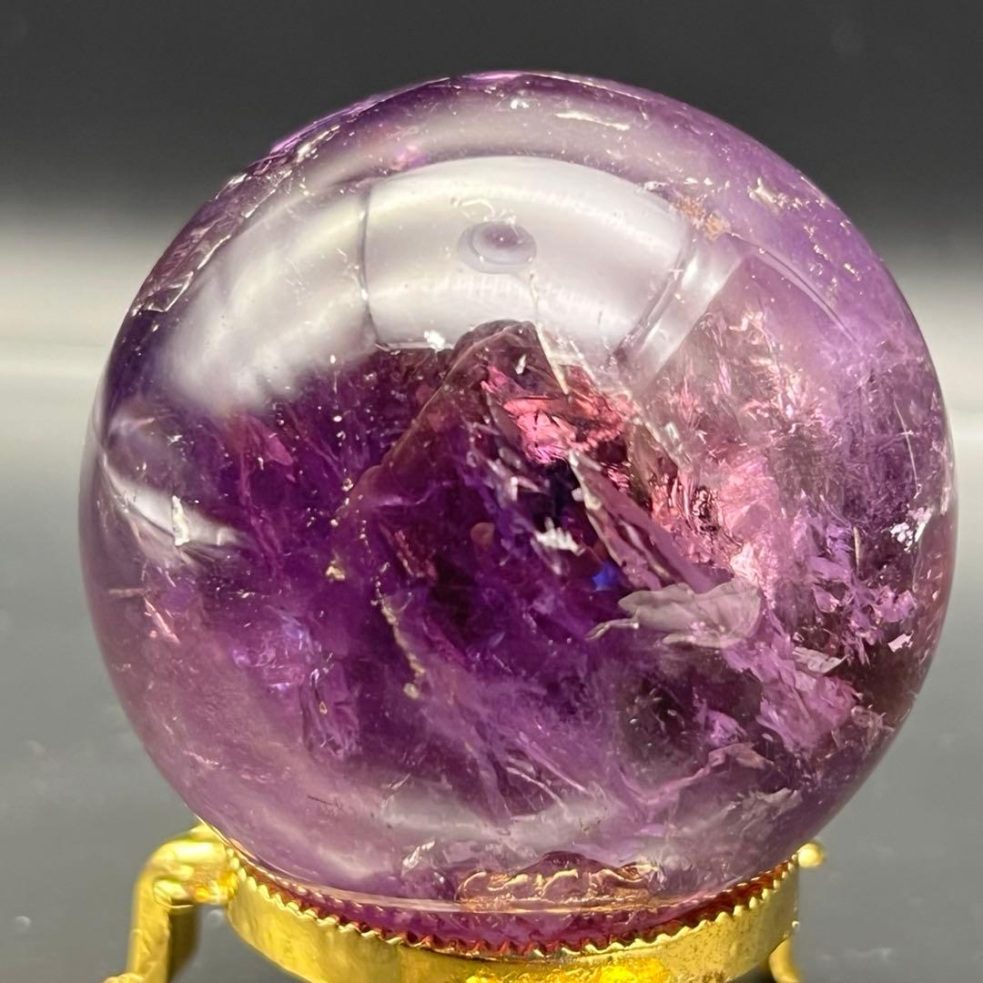 ✳️超希少 大玉✨混合パワースフィア✨レインボー アメトリン 丸玉 天然石 原石