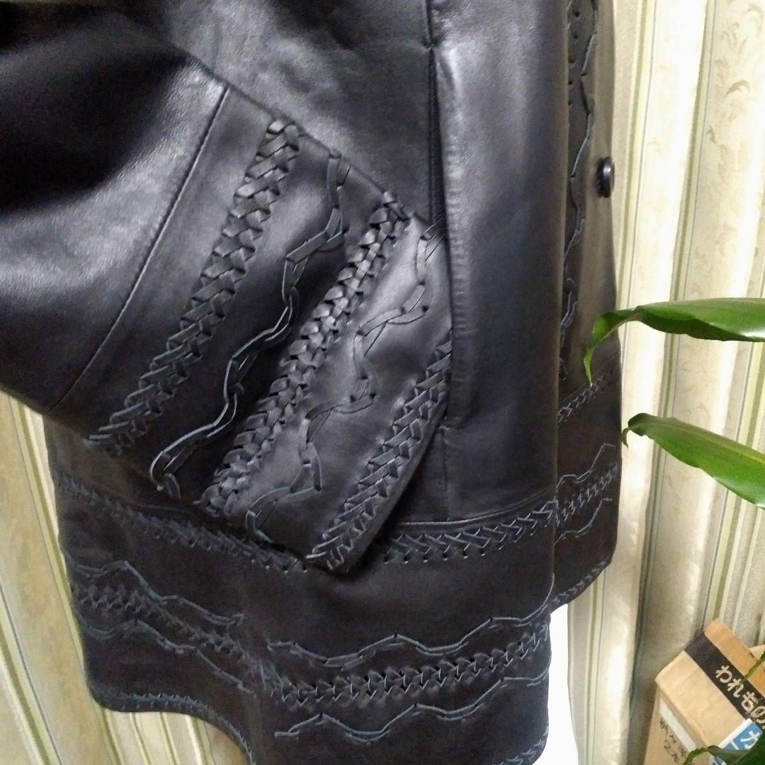 DANA PARIS(株)リマージュライカ装飾ステッチラムレザージャケット