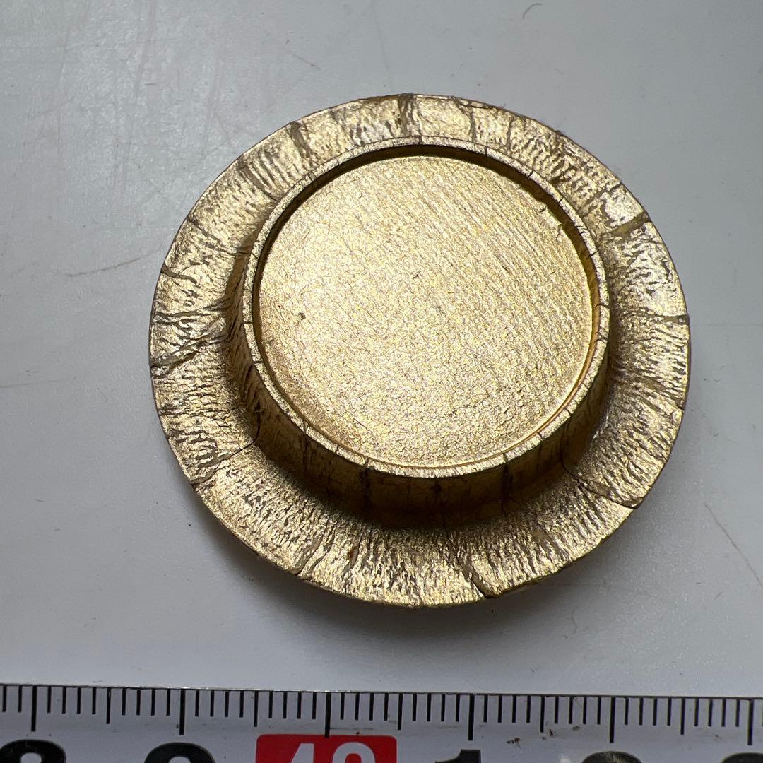 黒楽　上手茶入　替仕覆付（高木間通）　木箱付　高約7.5㎝東Y7-1229☆2F