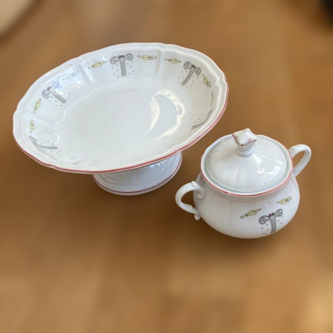 リチャードジノリ×皆川明 フルーツスタンド&シュガーポット　ミナペルホネン