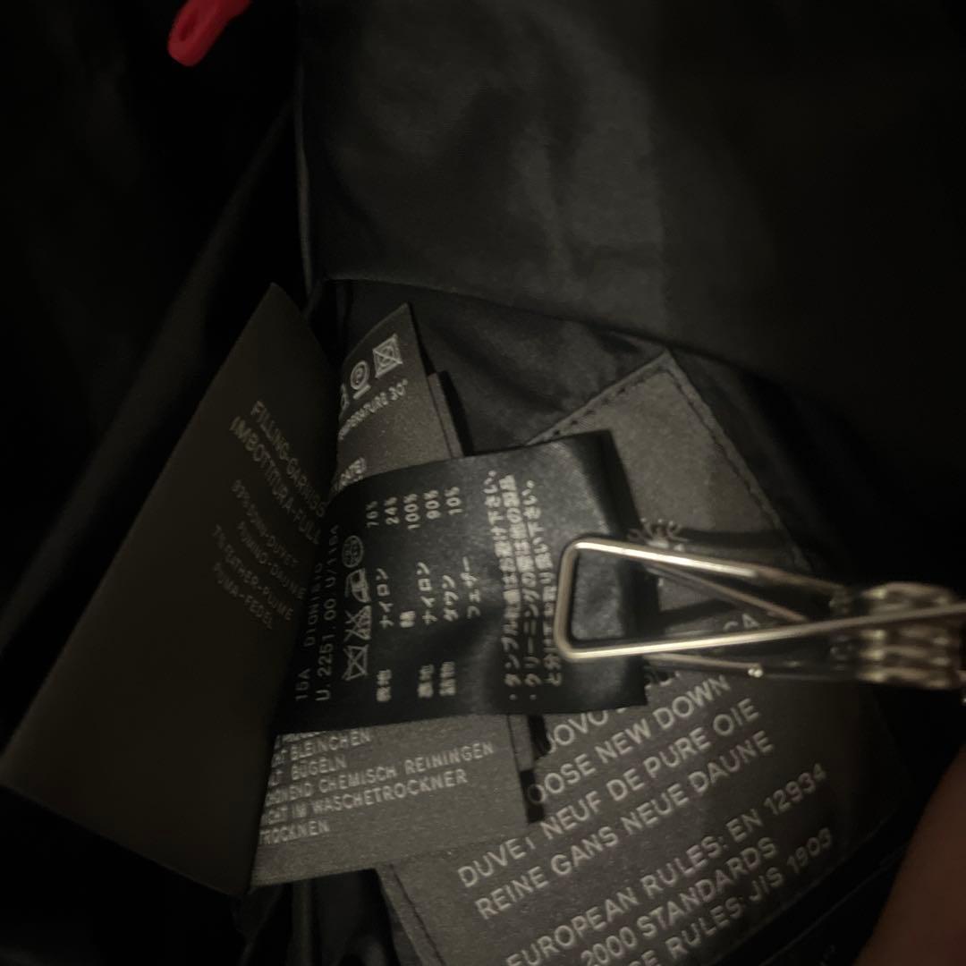 デュベティカフード付きダウンジャケット 黒　unisex ディオニシオ