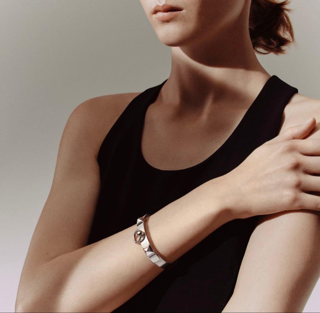 エルメス　コリエドシアン PM ブレスレット シルバー