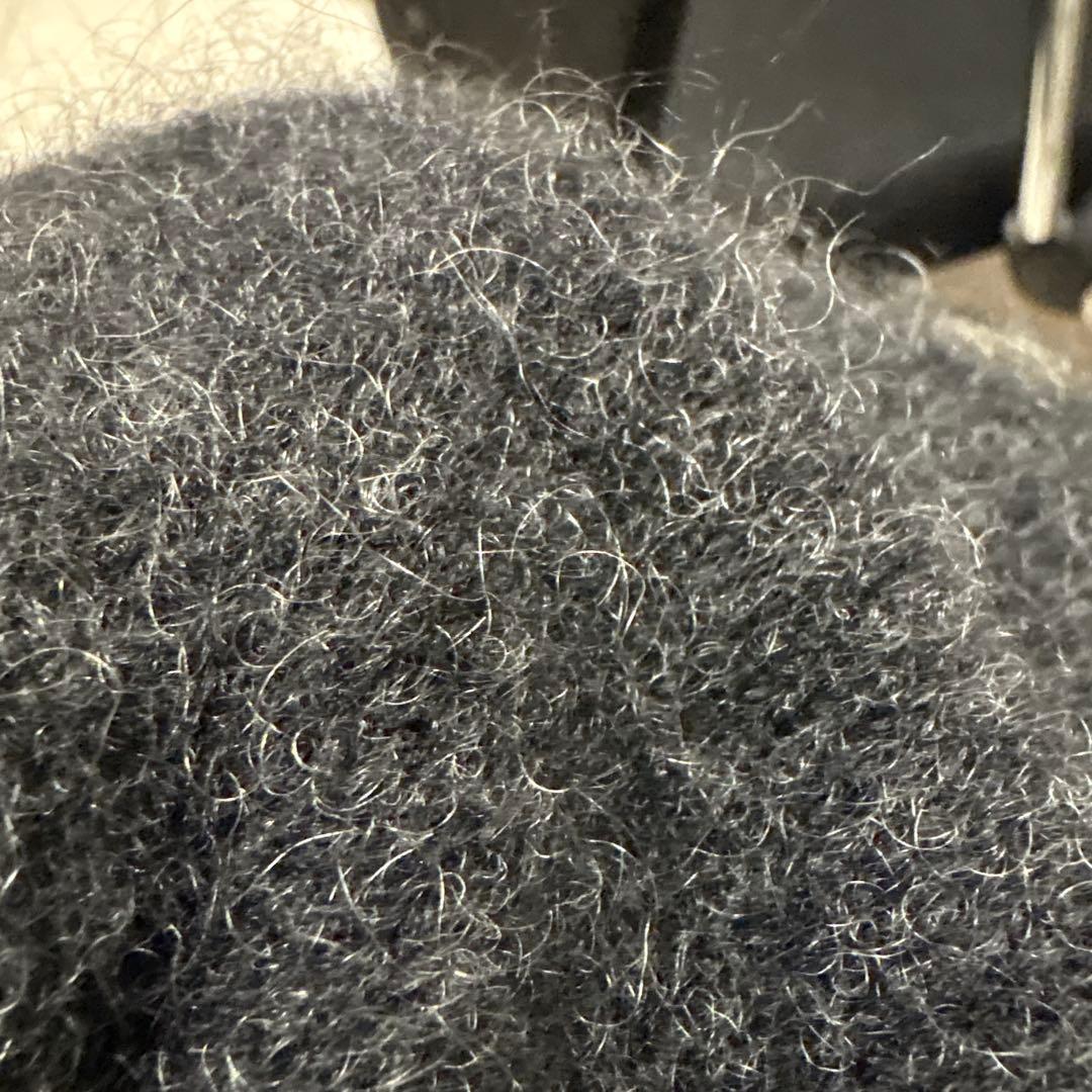 モヘアカーディガン　ブラック