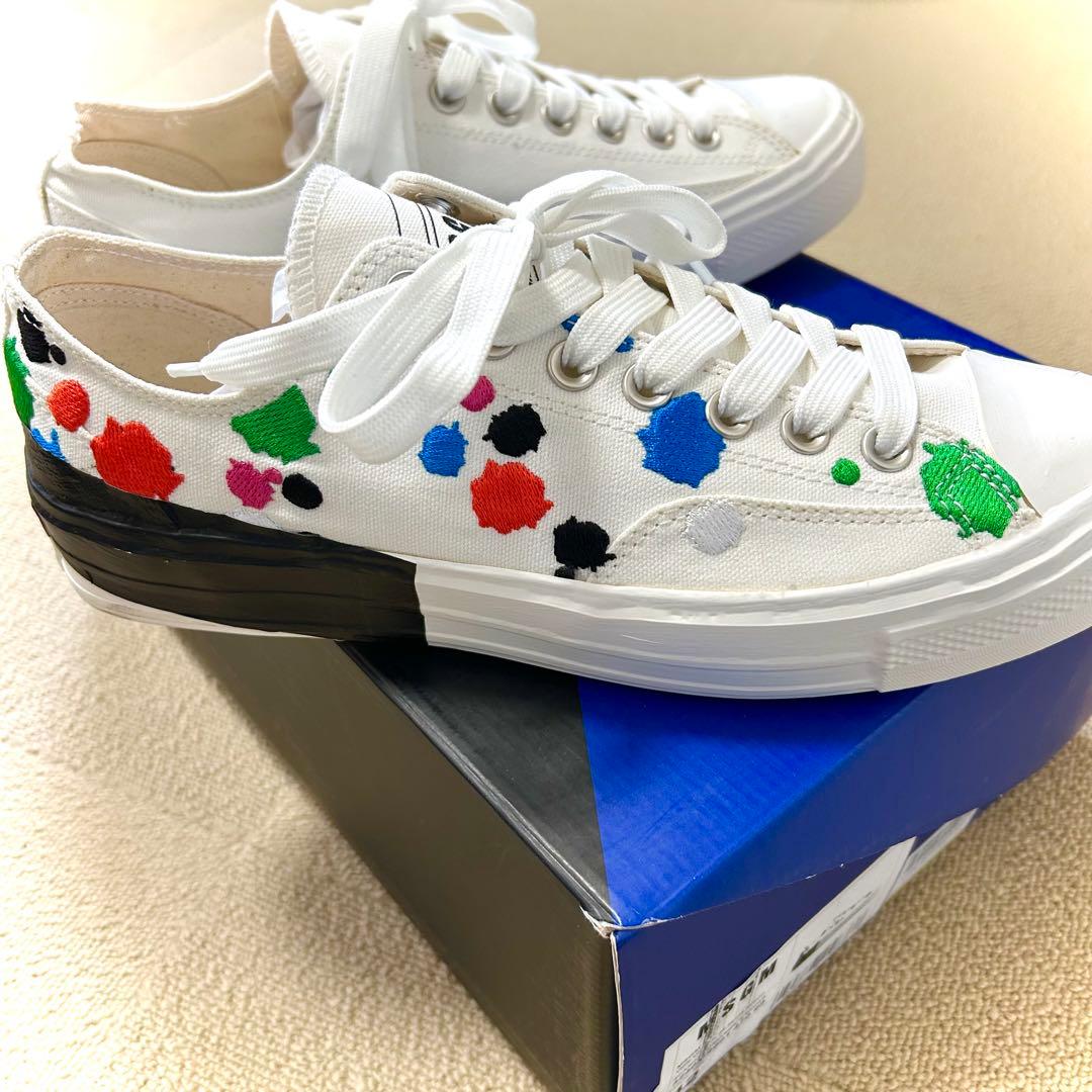 新品MSGMペンキ刺繍マルチカラースニーカー4227cmarni junya