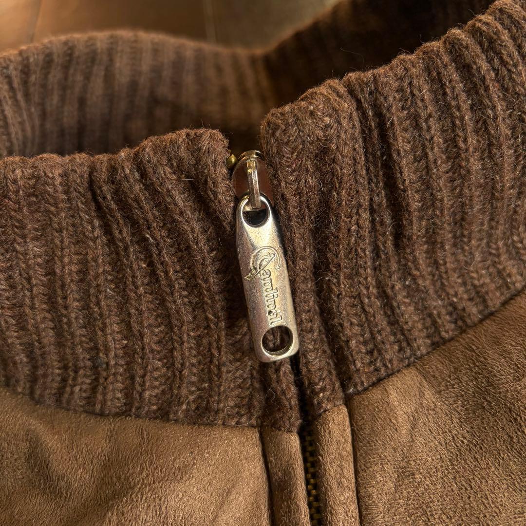 【Timberland ティンバーランド】スエードレザージャケット ニット切替え