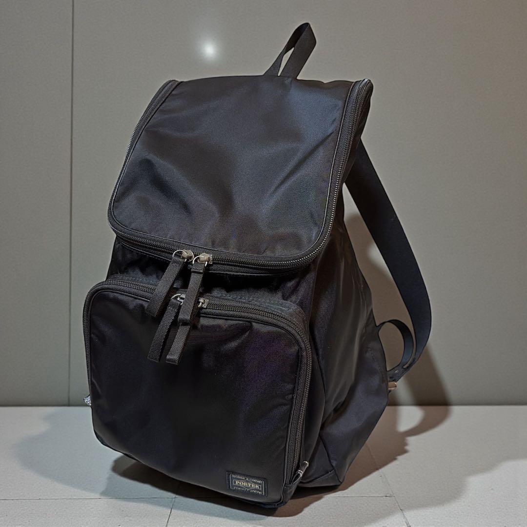極美品【PORTER】 ブラック リュック　黒　ナイロン