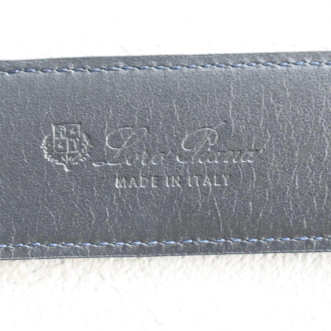 Loro Piana アルサベル スエードベルト 85/34 クラシックブルー