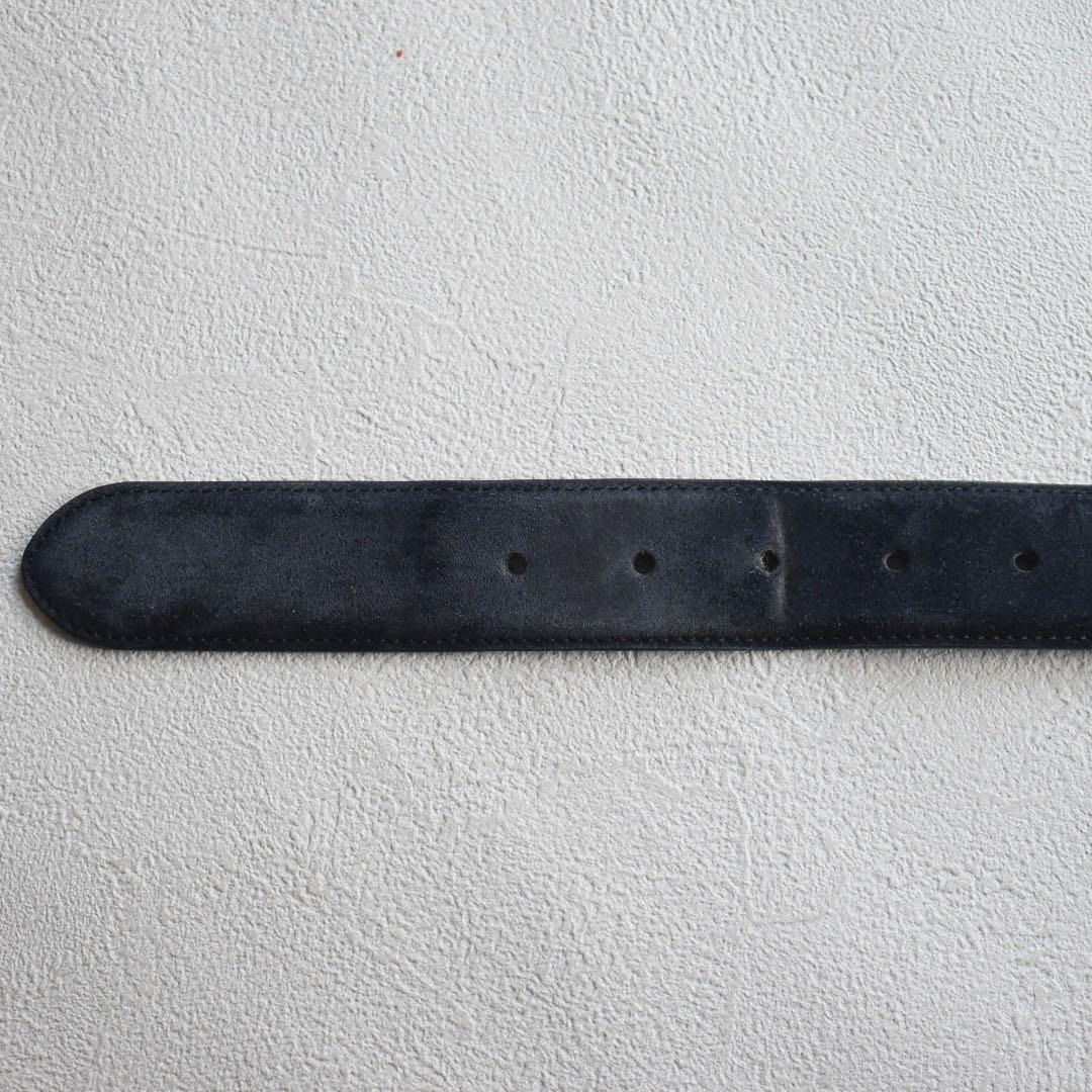 Loro Piana アルサベル スエードベルト 85/34 クラシックブルー