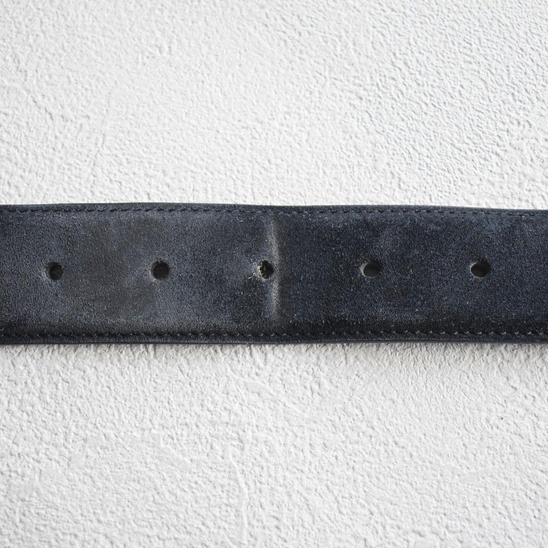 Loro Piana アルサベル スエードベルト 85/34 クラシックブルー