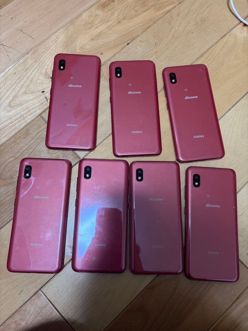 GALAXY A21 カラーRED 初期化済み7個docomo