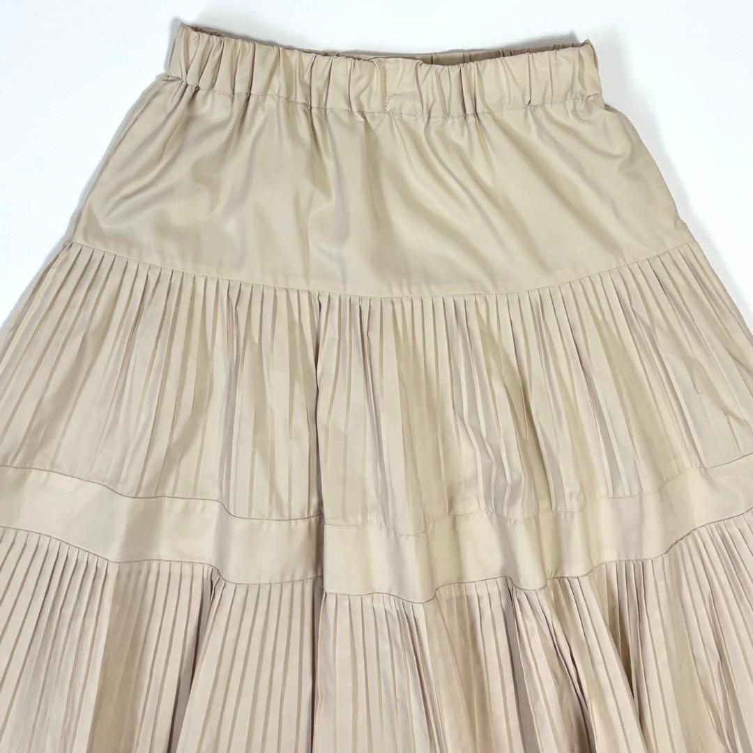 BEARDSLEY ビアズリー プリーツティアードスカート