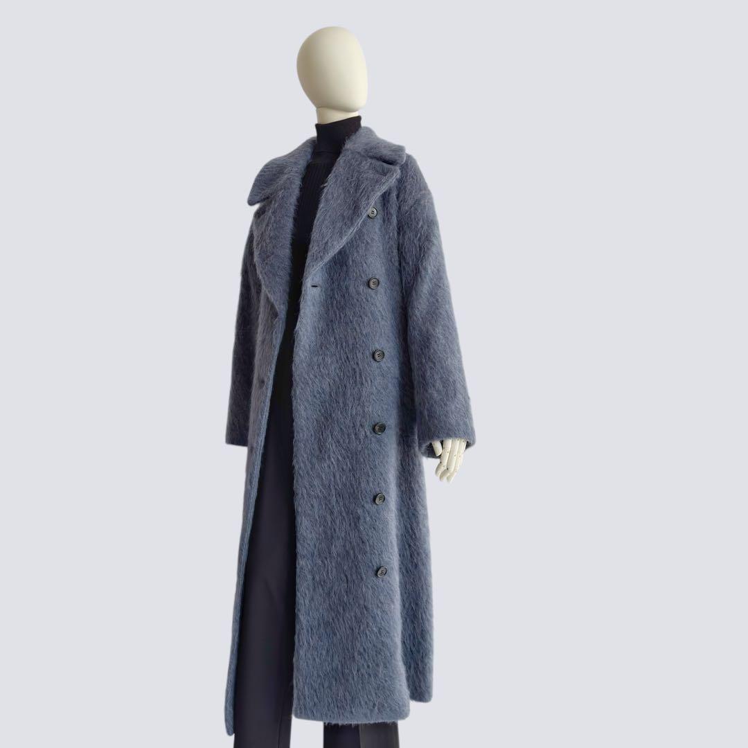 CLANE クラネ LONG SHAGGY SULLEY COAT ブルー