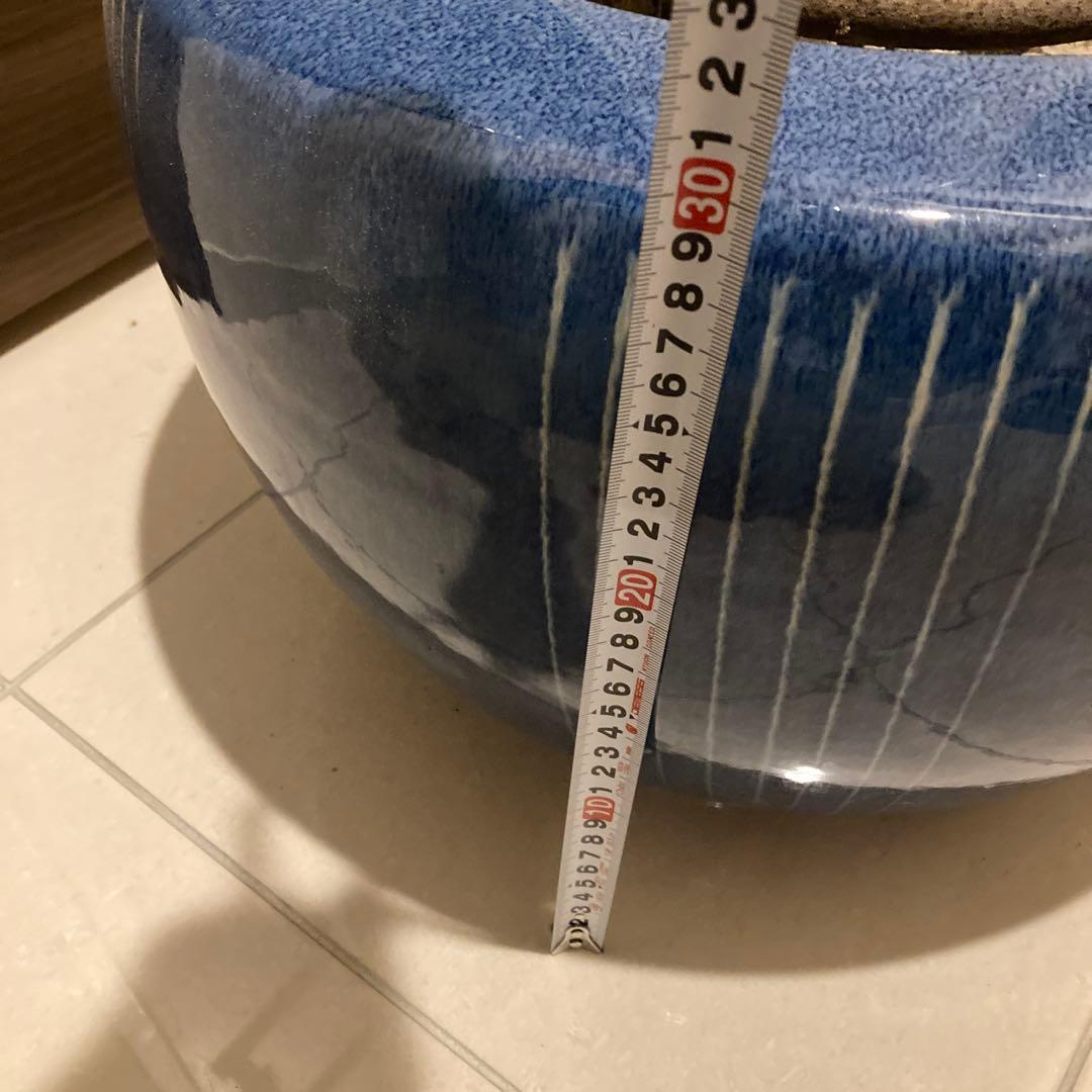 火鉢 五徳 蓋つき 大型 直径43センチ　昭和アンティーク